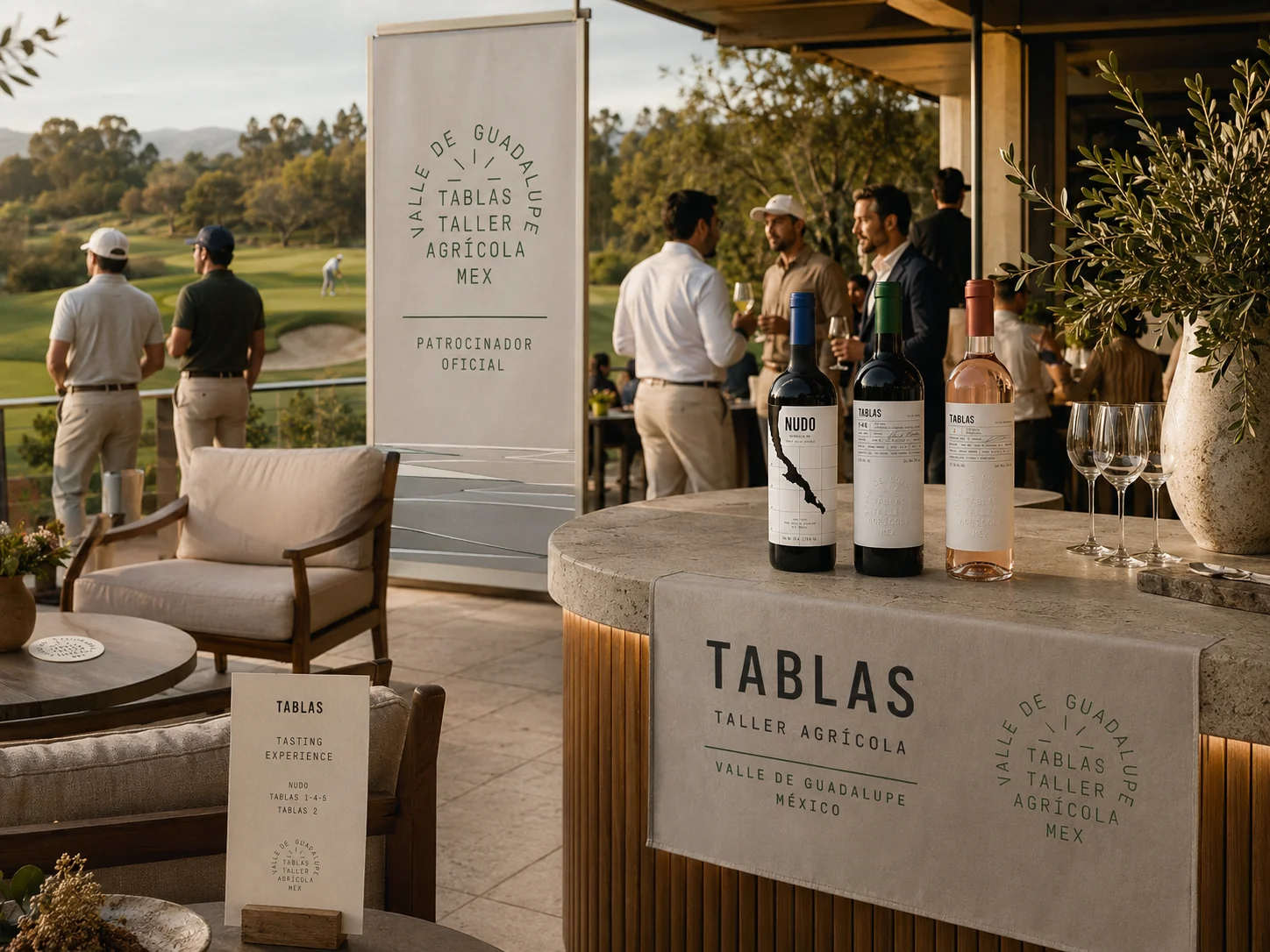 Tablas como patrocinador oficial en club de golf