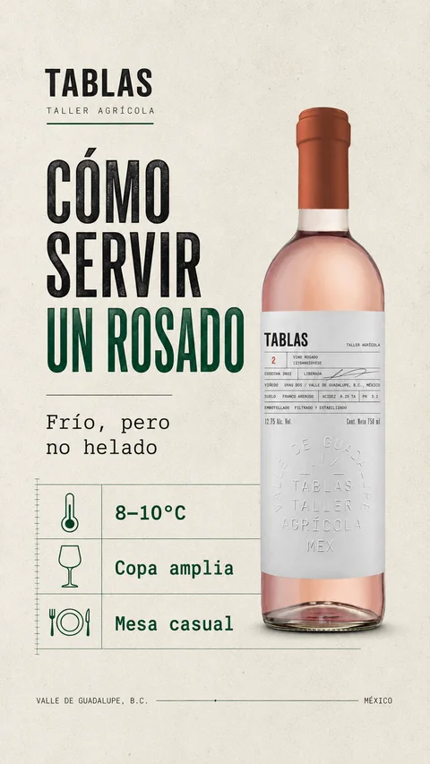 Story cómo servir rosado